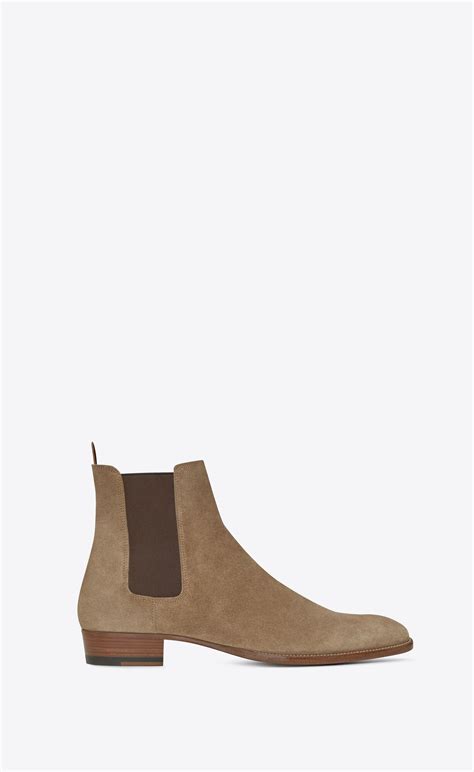 ysl shoes ss18|WYATT chelsea boots in suede .